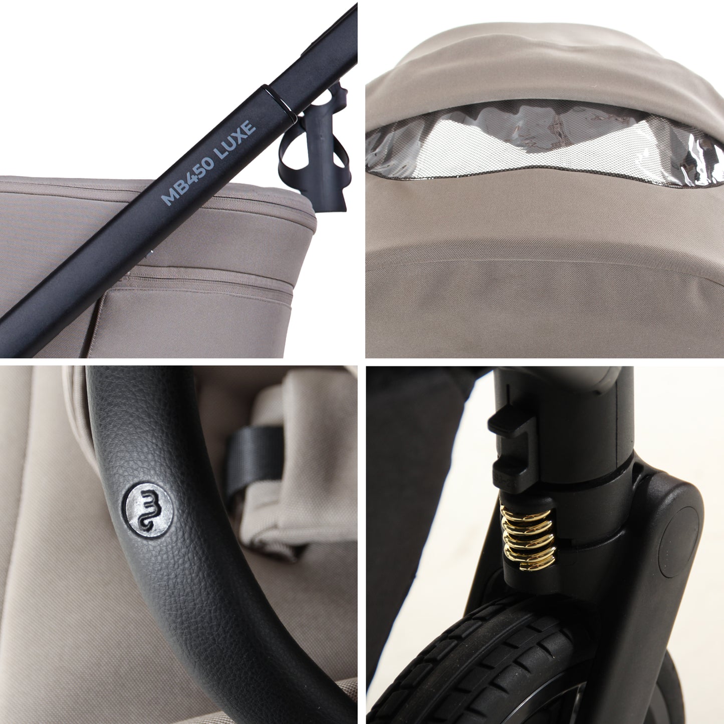 My Babiie MB450 LUXE 3-in-1 Travel System with Base - Mink Pre Order Mid October Delivery