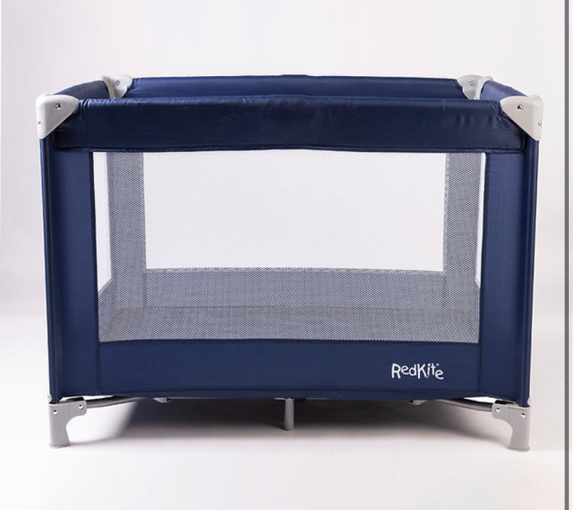 Red Kite sleep tight travel cot - Blueberry
