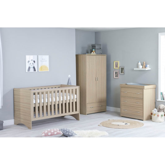 Babymore Veni 3 Piece Furniture Room Set-Oak Pre Order January Delivery