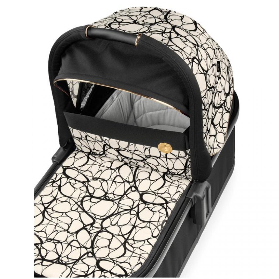 Peg Perego Ypsi 3 in 1 Lounge Modular Travel System Bundle, Graphic Gold