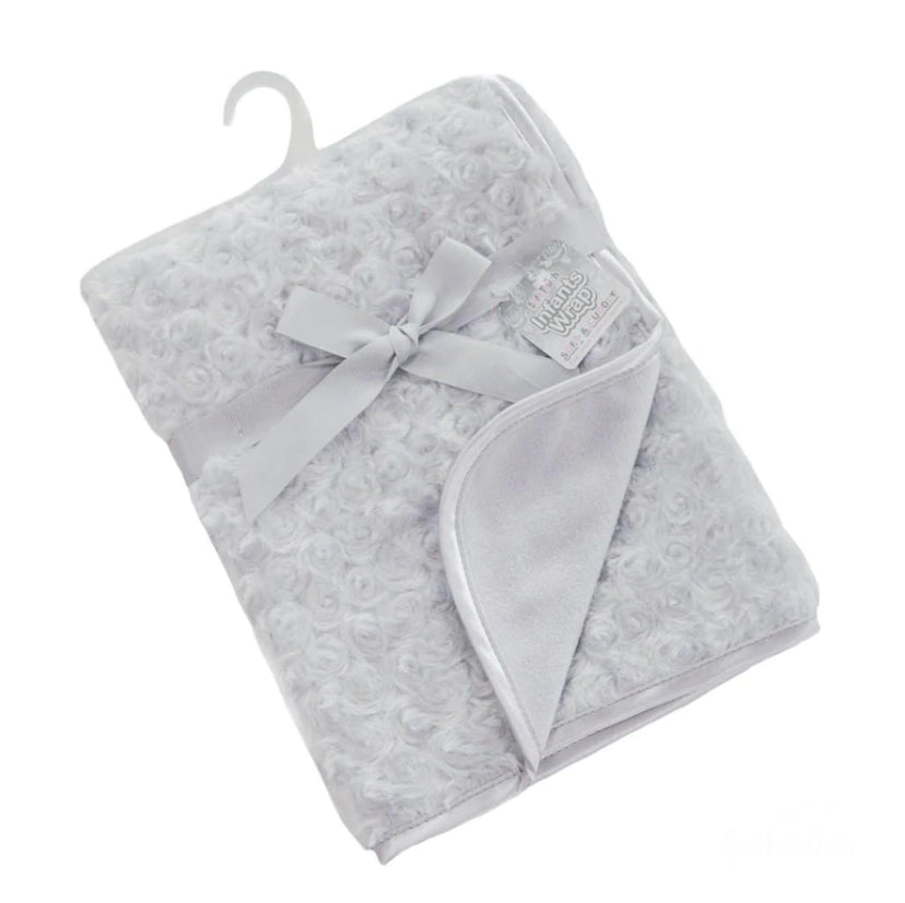 Soft touch rose minky blanket - Grey
