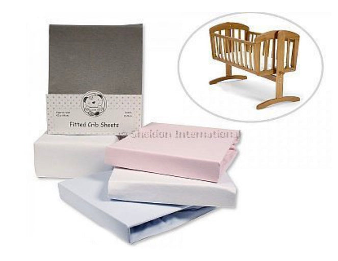 Soft touch Crib fitted sheets - pack of 2