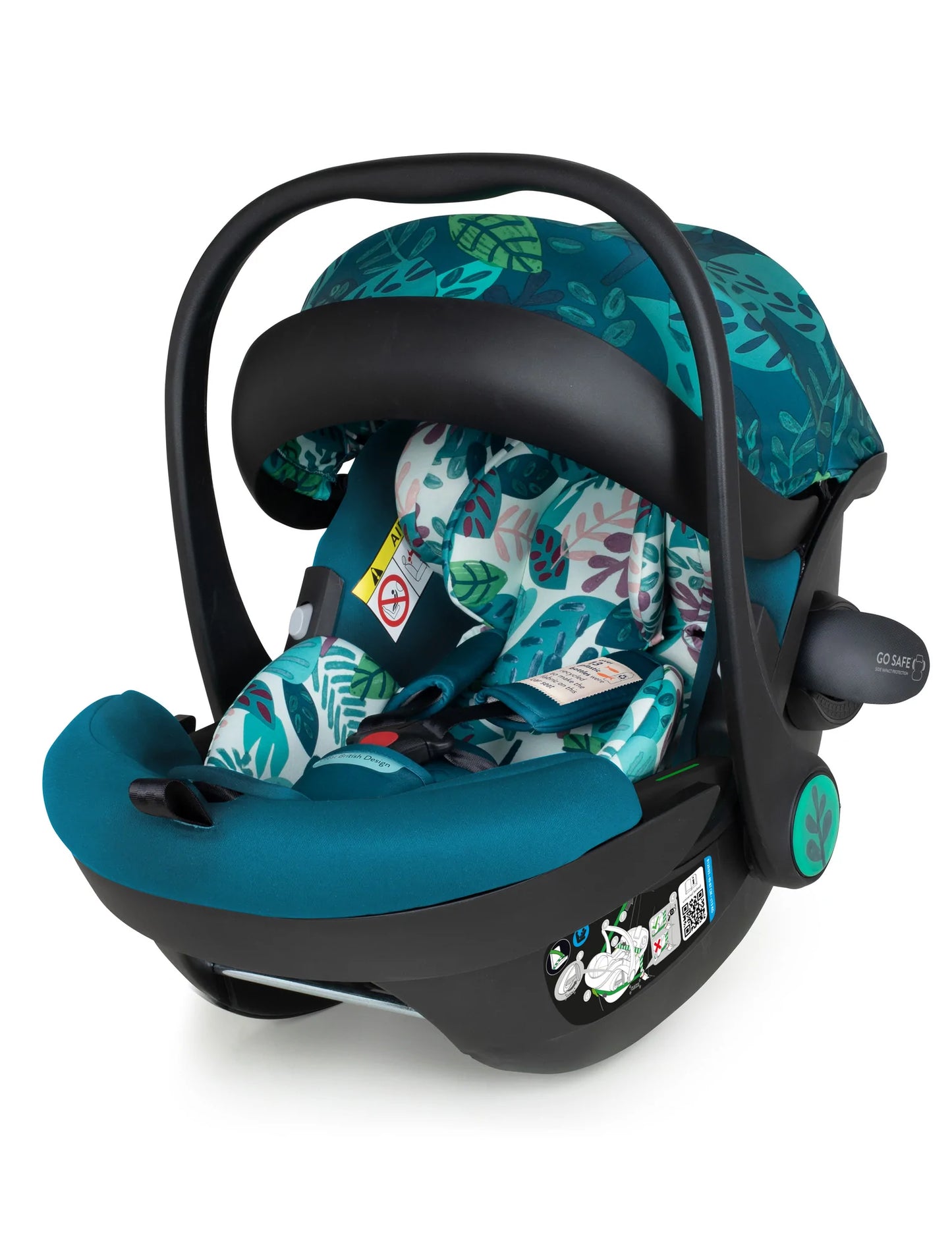 Cosatto Wow 2 Car Seat and i-Size Base Bundle Midnight Jungle