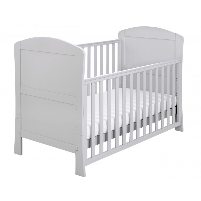 Babymore Aston drop side Cot Bed-Grey