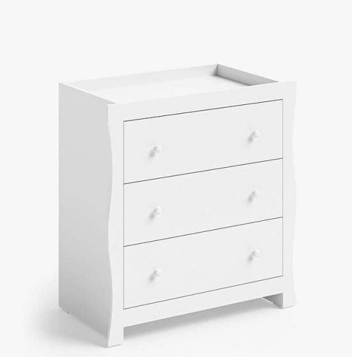 Little Acorns Traditional Sleigh 3 Piece Room Set – White *Local delivery or store collection only
