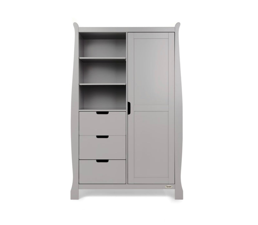 Obaby Stamford Classic Sleigh 3 Piece Room Set - Warm Grey