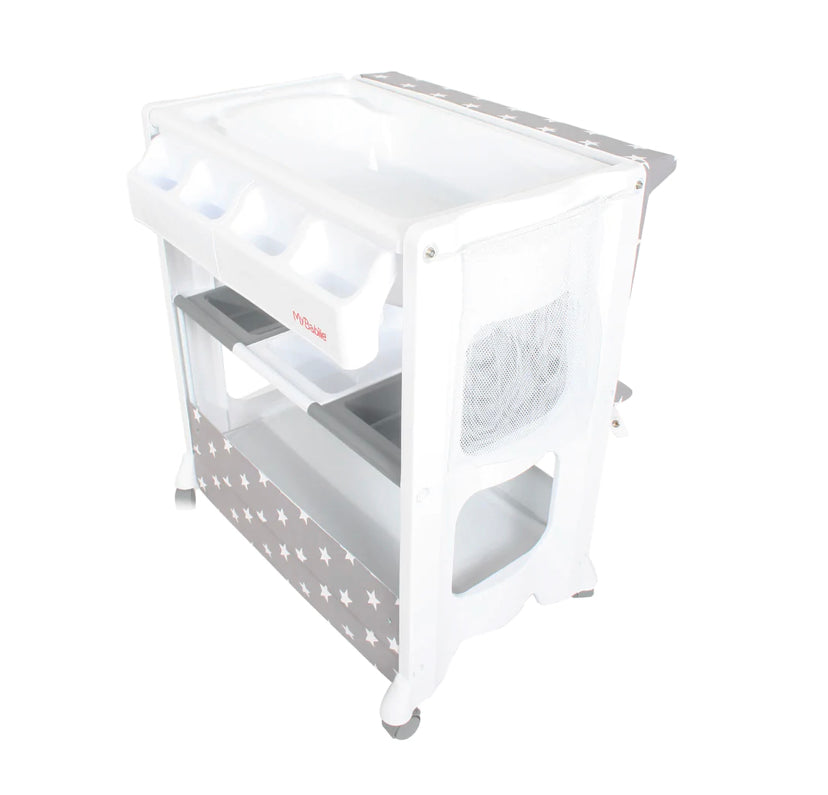 My Babiie - Grey Stars baby bath and changing unit