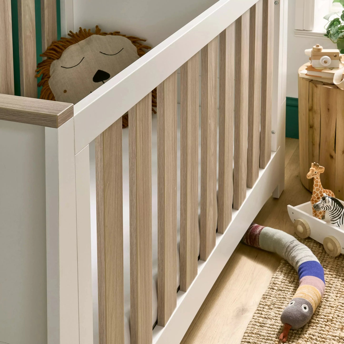 Cuddle Co Ada 2 Piece Nursery Furniture Set - White & Ash