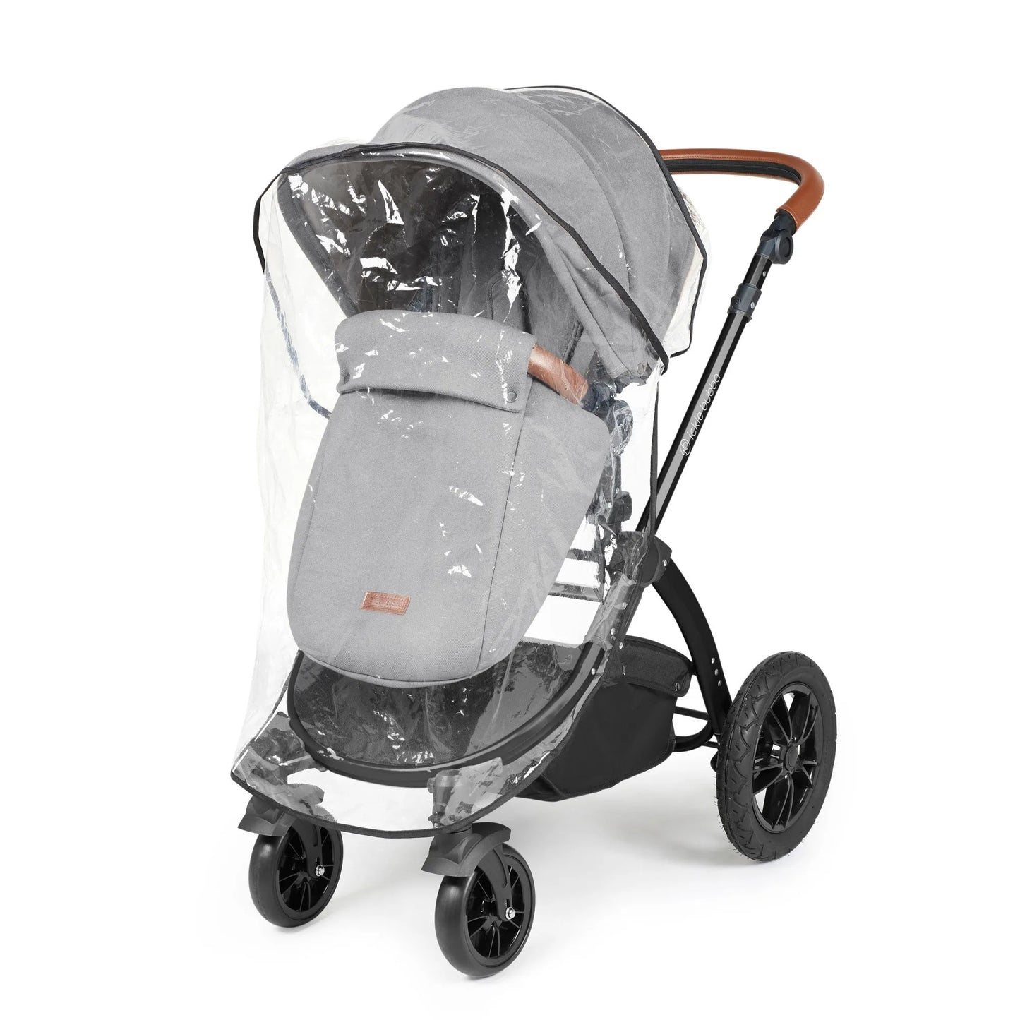 Ickle bubba Stomp Luxe All in One Premium i-Size Travel System with ISOFIX Base *Pearl Grey - Tan