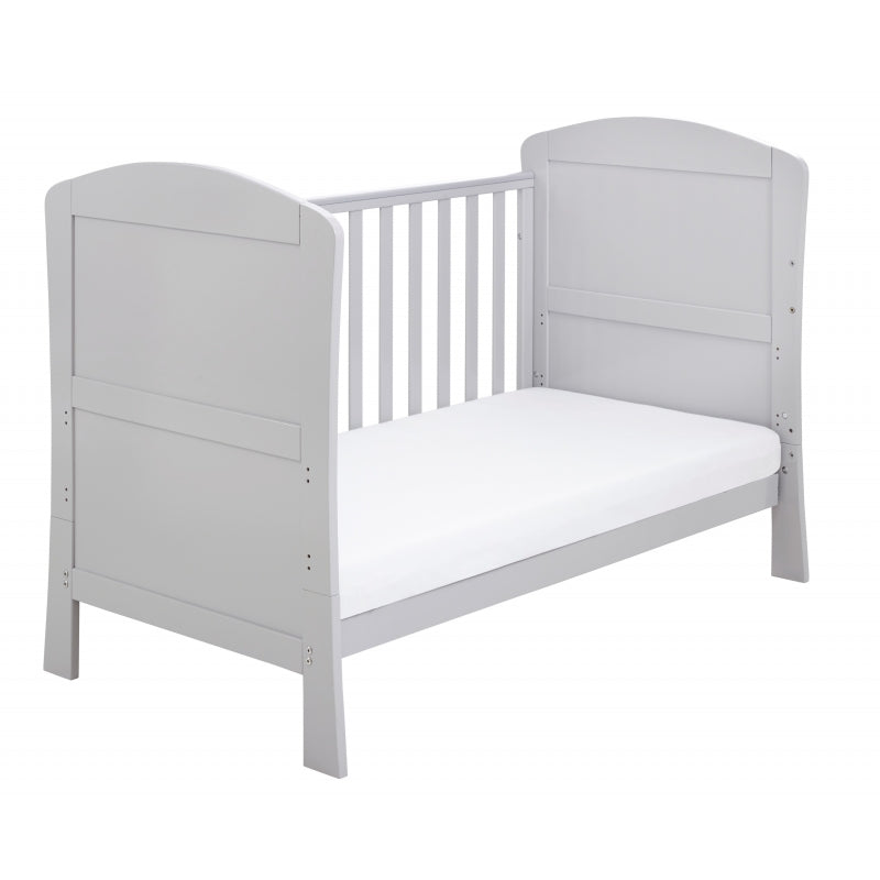 Babymore Aston drop side Cot Bed-Grey