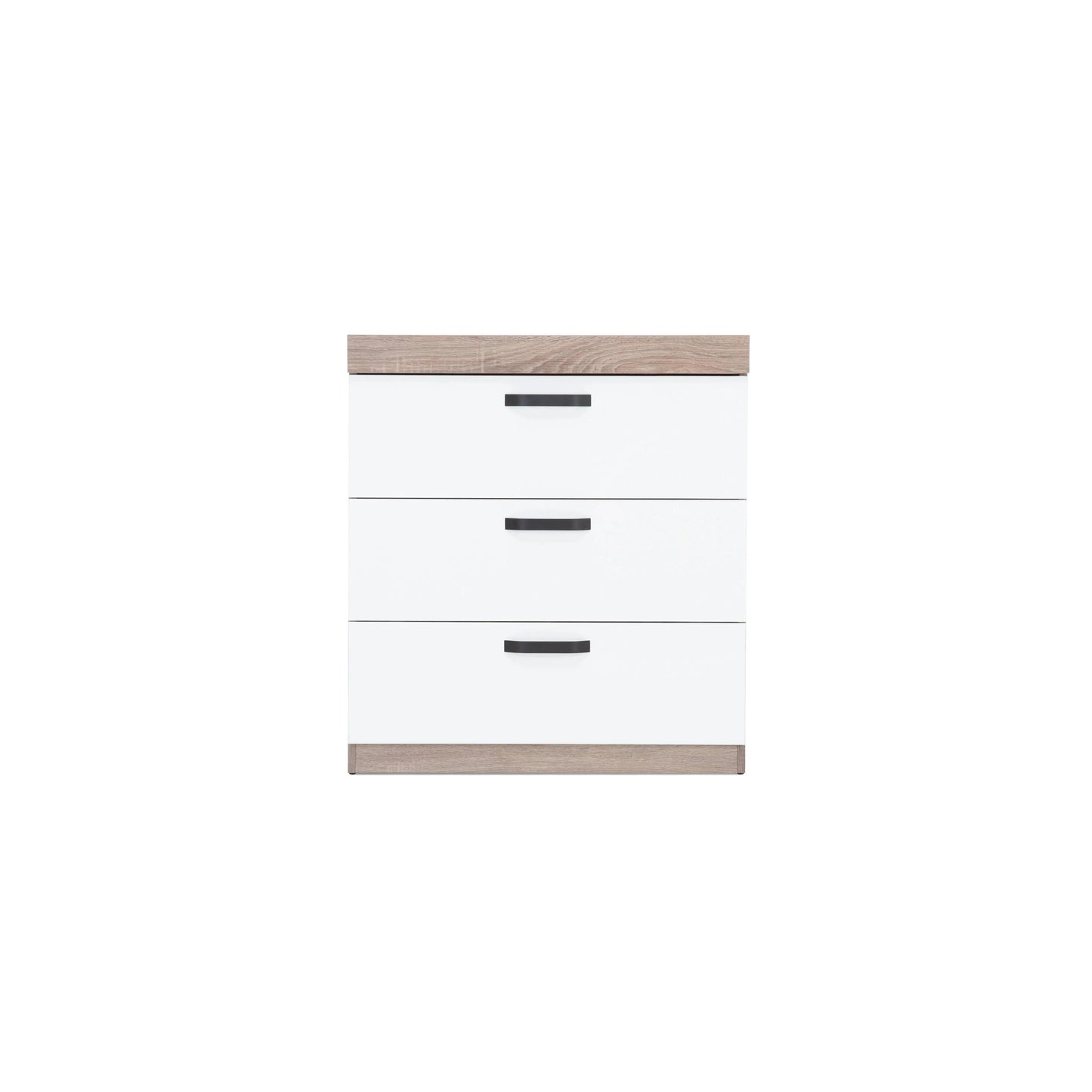 CuddleCo Enzo 2 Piece Nursery Furniture Set - Truffle Oak & White