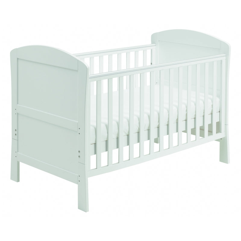 Babymore Aston drop side Cot Bed- White