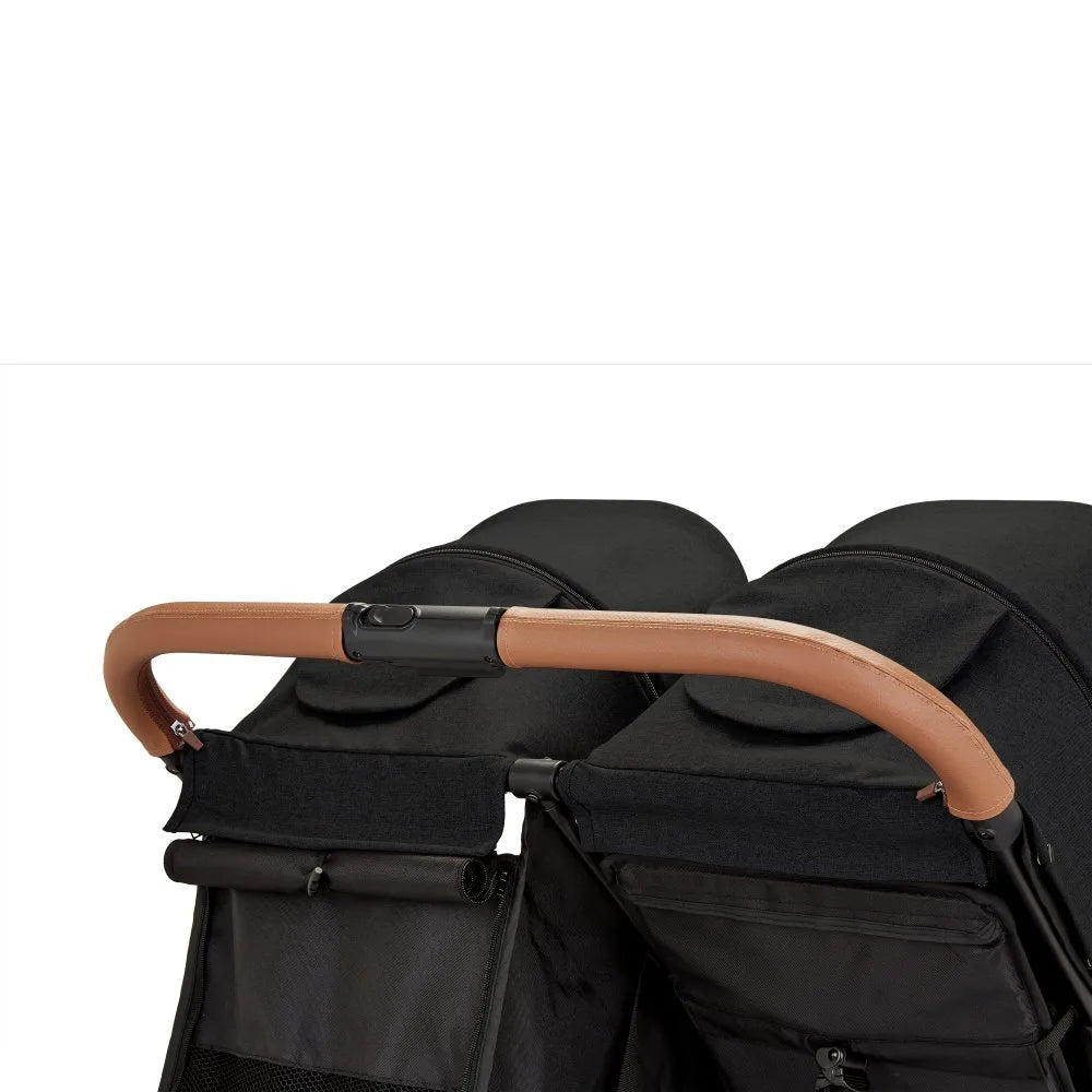 Ickle Bubba Venus Double Stroller - Black