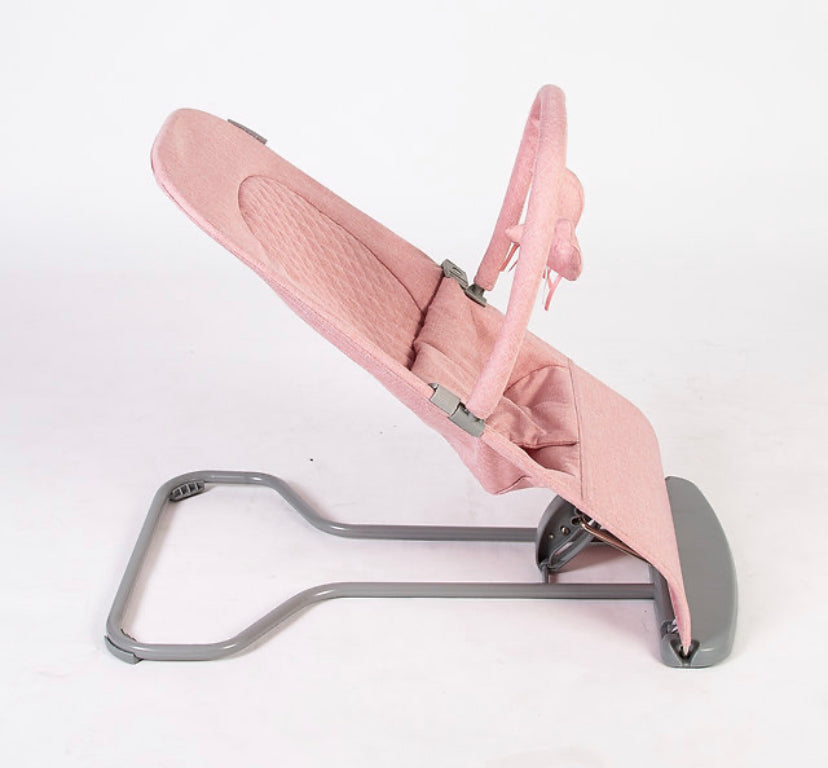 Baya Bouncer - Ergonomic Self-Bouncing Adjustable Baby Bouncer (Blush Pink)