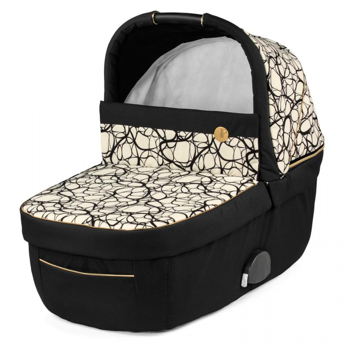 Peg Perego Veloce 3 in 1 Lounge Modular I-Size Travel System Bundle, Graphic Gold