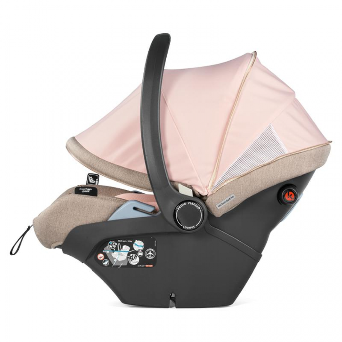 Peg Perego Veloce Lounge I-Size Travel System Bundle, Mon Amour