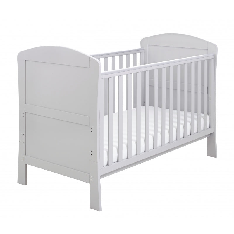 Babymore Aston drop side Cot Bed-Grey