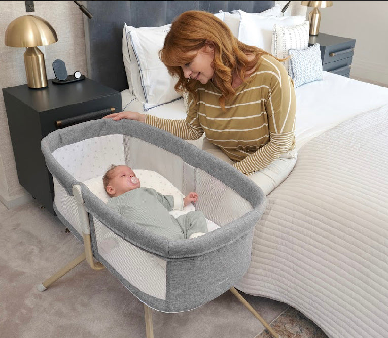 Babymore Air Motion Gliding Crib – Slate