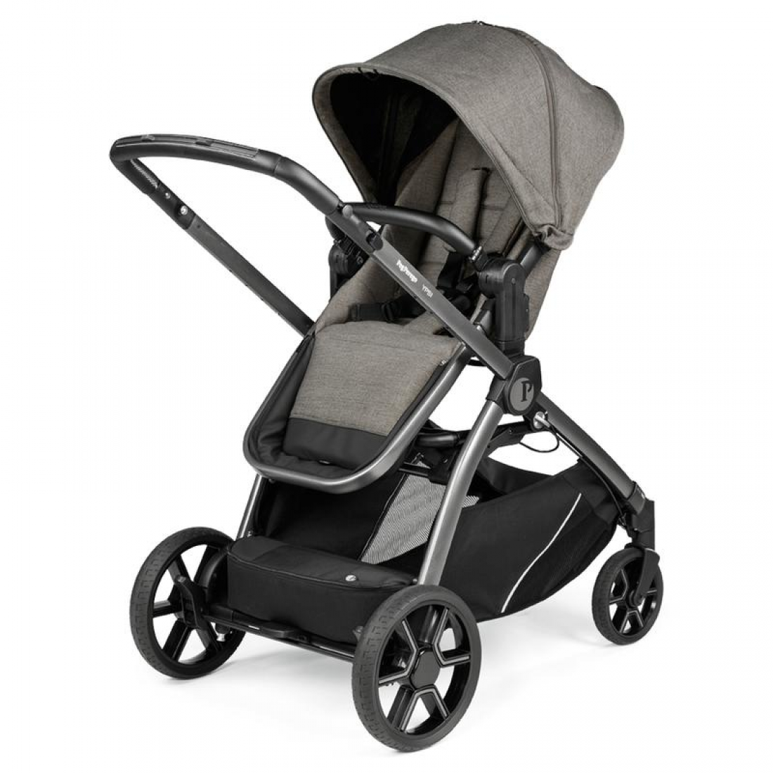 Peg Perego Ypsi Lounge i-Size Travel System Bundle, City Grey