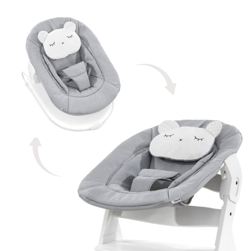 Hauck - Alpha Bouncer 2-in-1 - Bear Hearts Grey