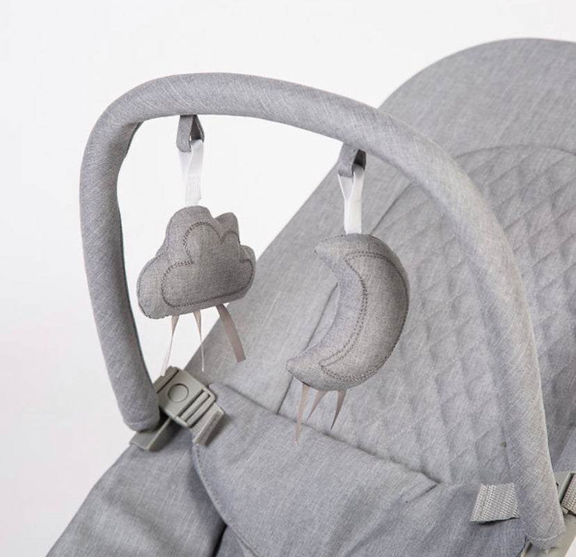 Baya Bouncer - Ergonomic Self-Bouncing Adjustable Baby Bouncer (Dove Grey)