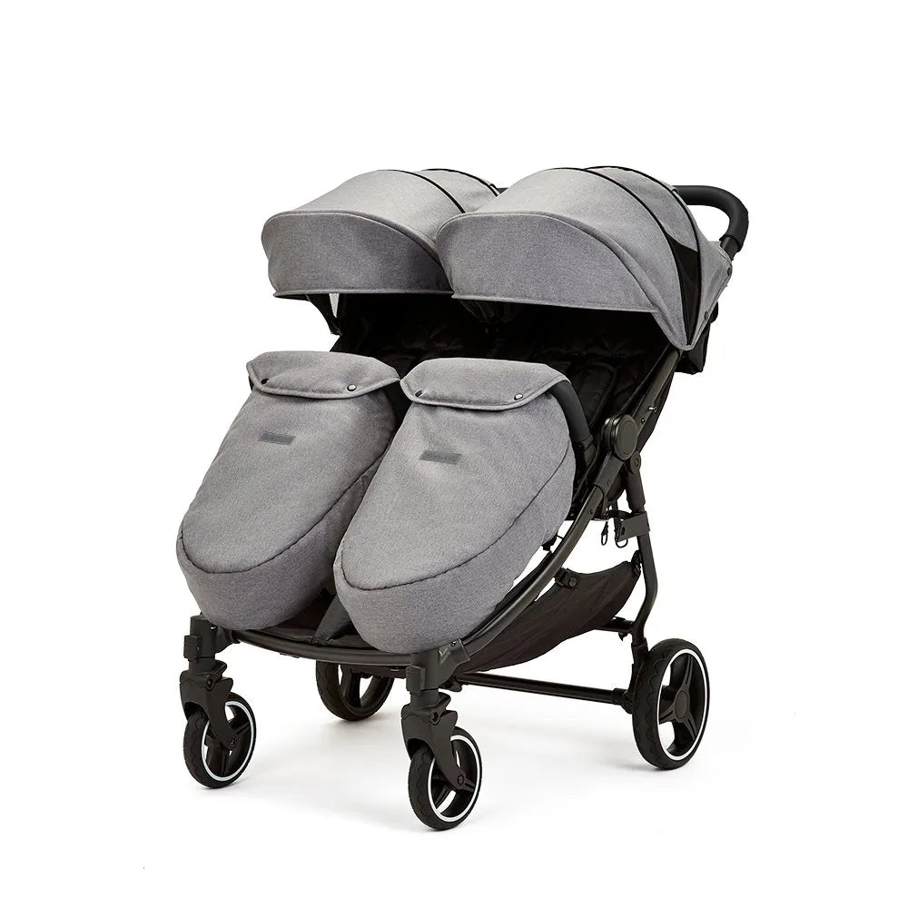 Ickle Bubba Venus Prime Double Stroller - Space Grey