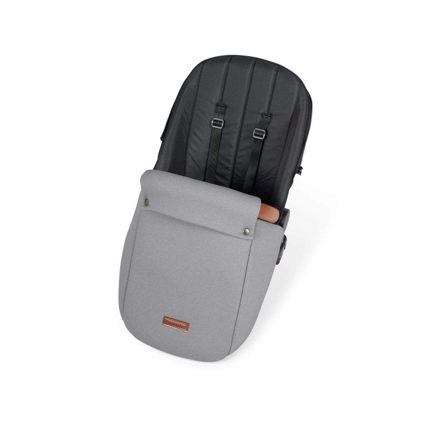 Ickle bubba Stomp Luxe All in One Premium i-Size Travel System with ISOFIX Base *Pearl Grey - Tan