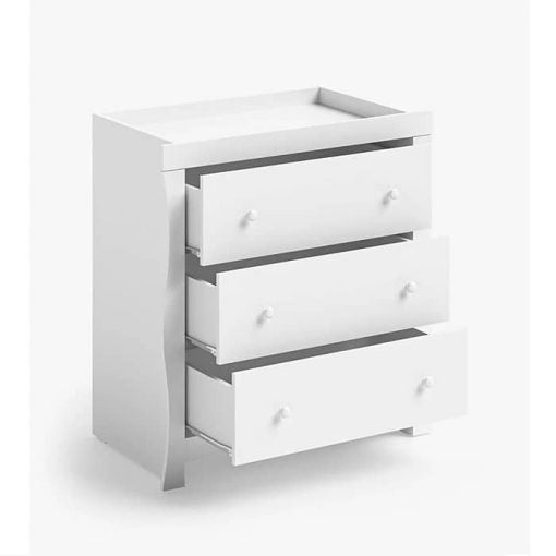 Little Acorns Traditional Sleigh 3 Piece Room Set – White *Local delivery or store collection only