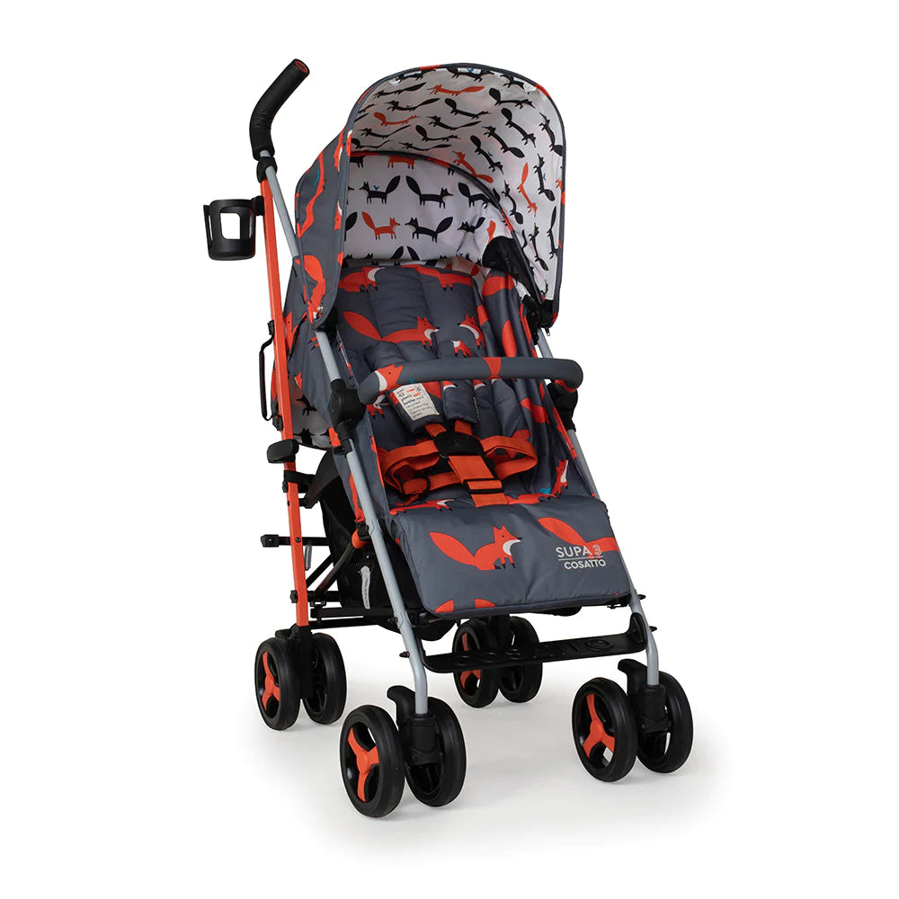 Cosatto Supa 3 Stroller - charcoal mister fox