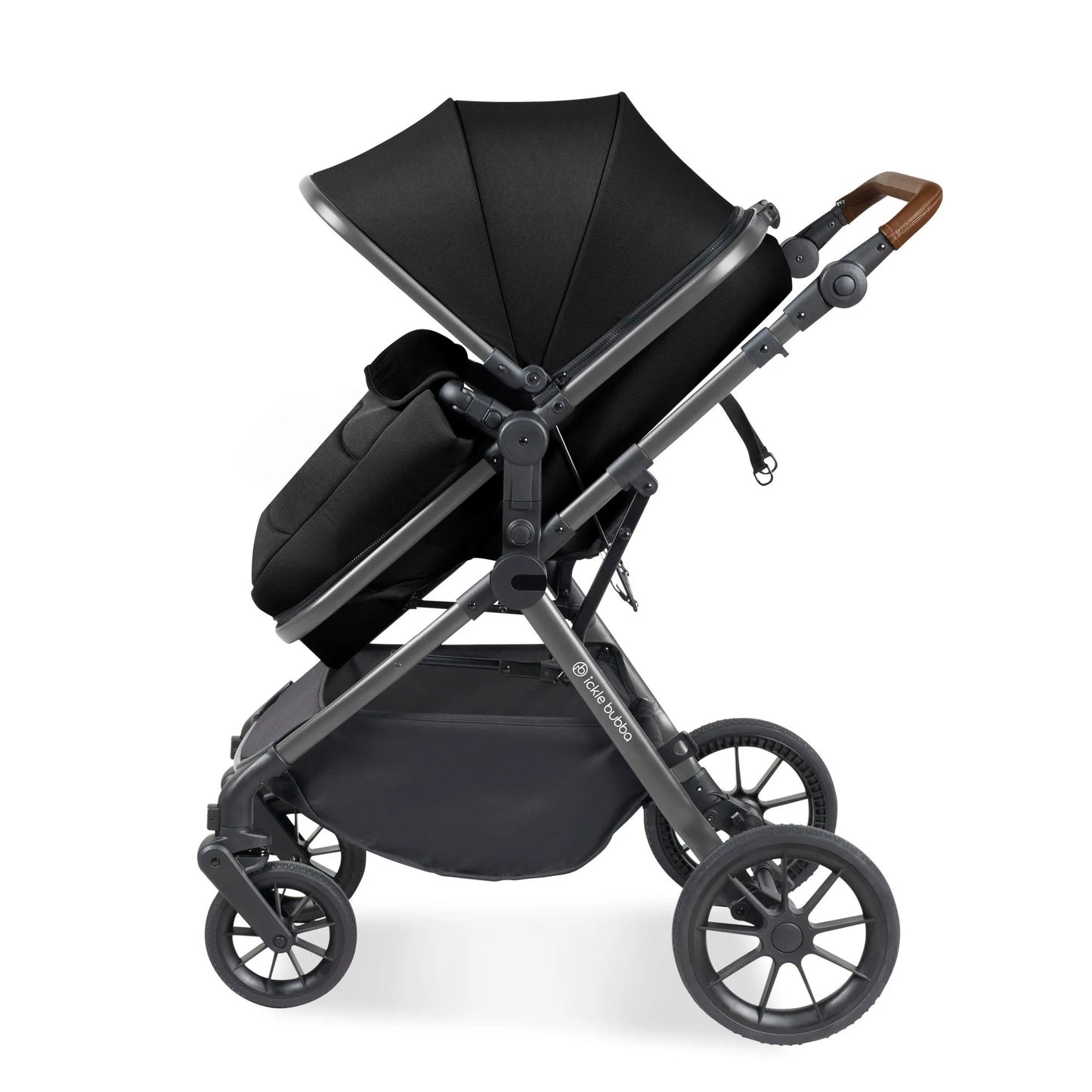 Ickle Bubba Cosmo 2 in 1 Pushchair Set - Black *PRE ORDER END NOVEMBER
