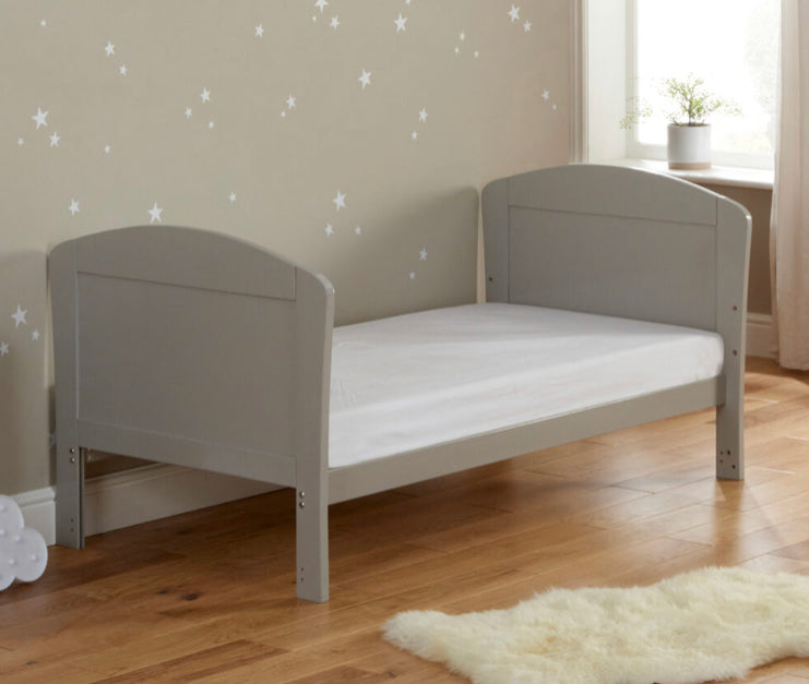 Babymore Aston drop side Cot Bed-Grey