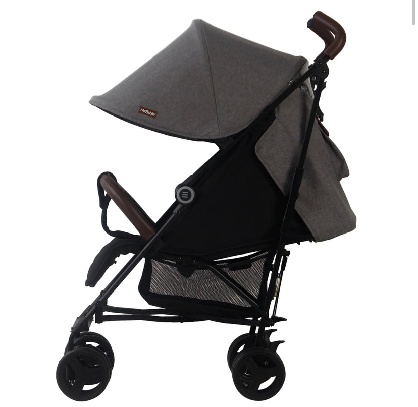 My Babiie - My Babiie Melange charcoal MB03 Lightweight Stroller