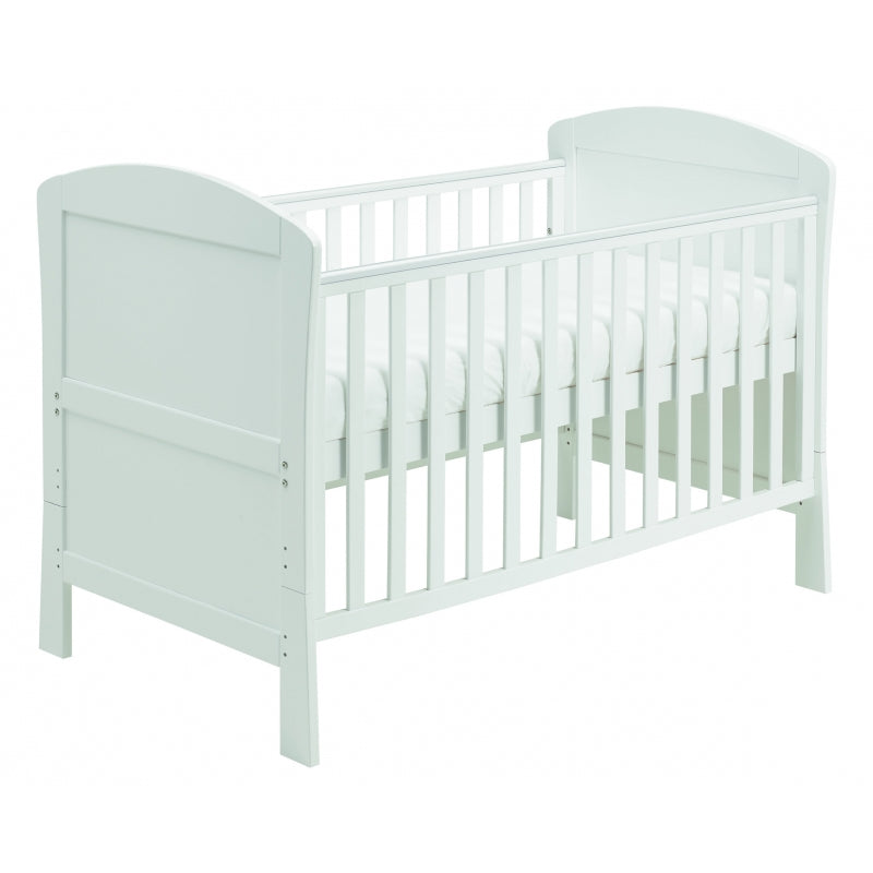 Babymore Aston drop side Cot Bed- White