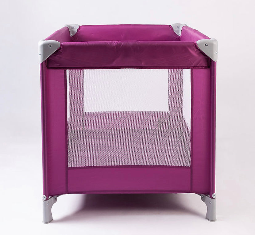 Red Kite sleep tight travel cot - Raspberry