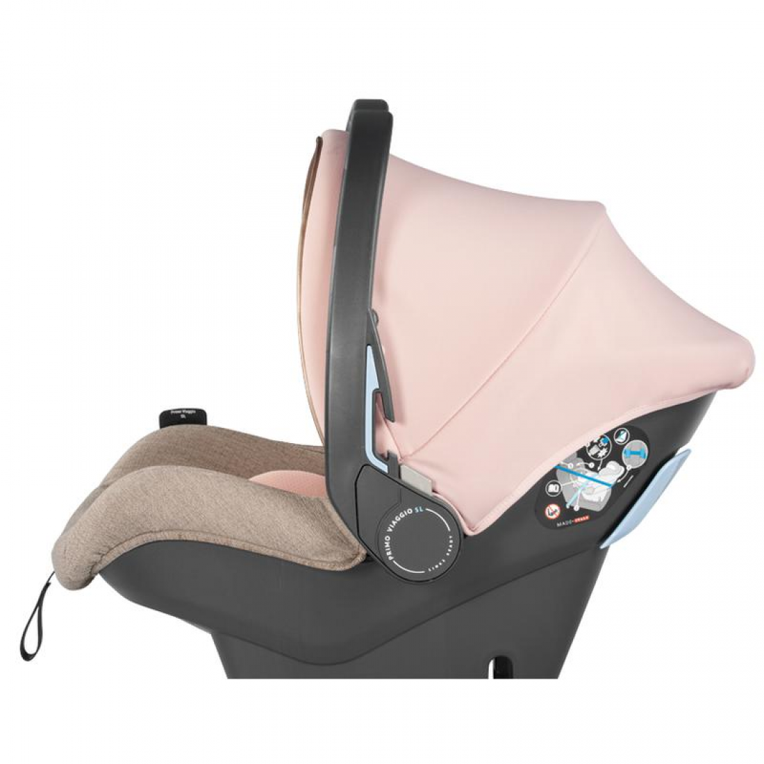 Peg Perego Veloce 3 in 1 SL Modular Travel System Bundle, Mon Amour
