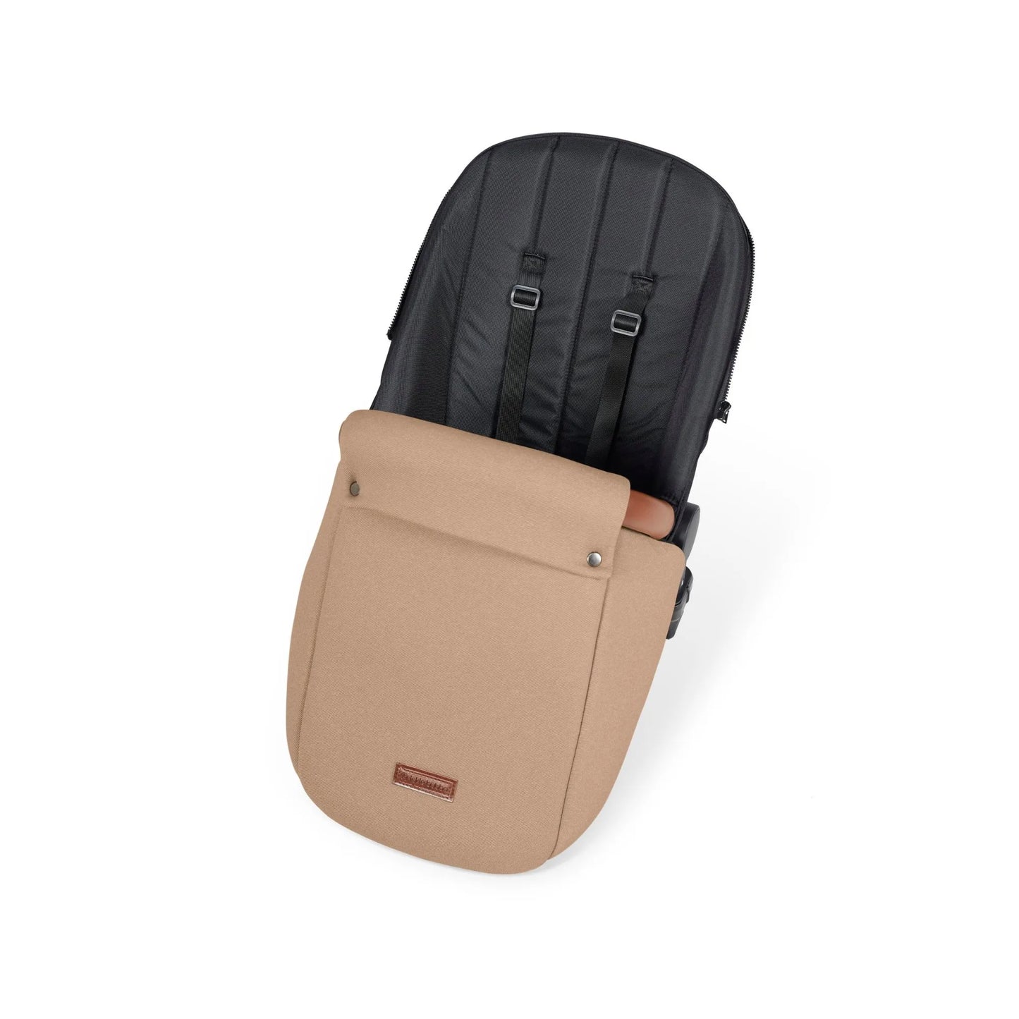 Ickle bubba Stomp Luxe All in One Premium i-Size Travel System with ISOFIX Base *Desert - Tan handle