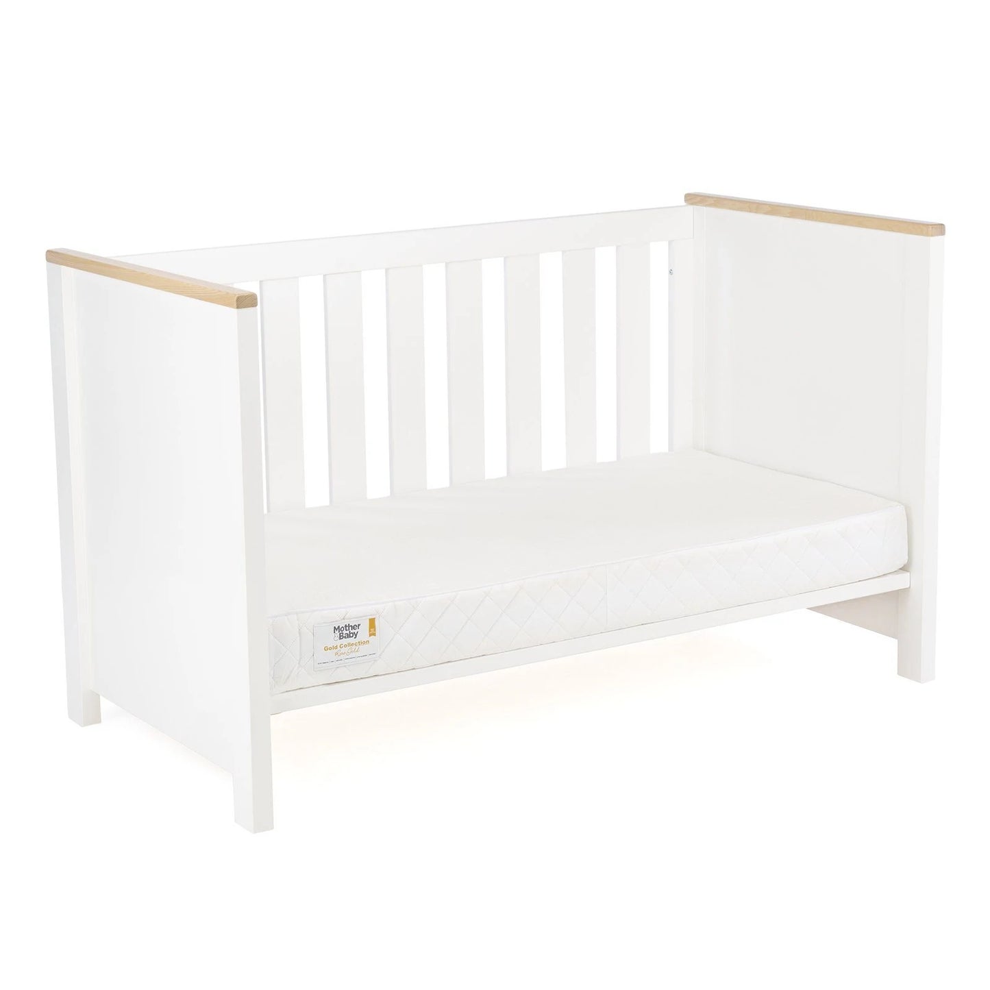 Cuddle Co Aylesbury Cot Bed - White & Ash