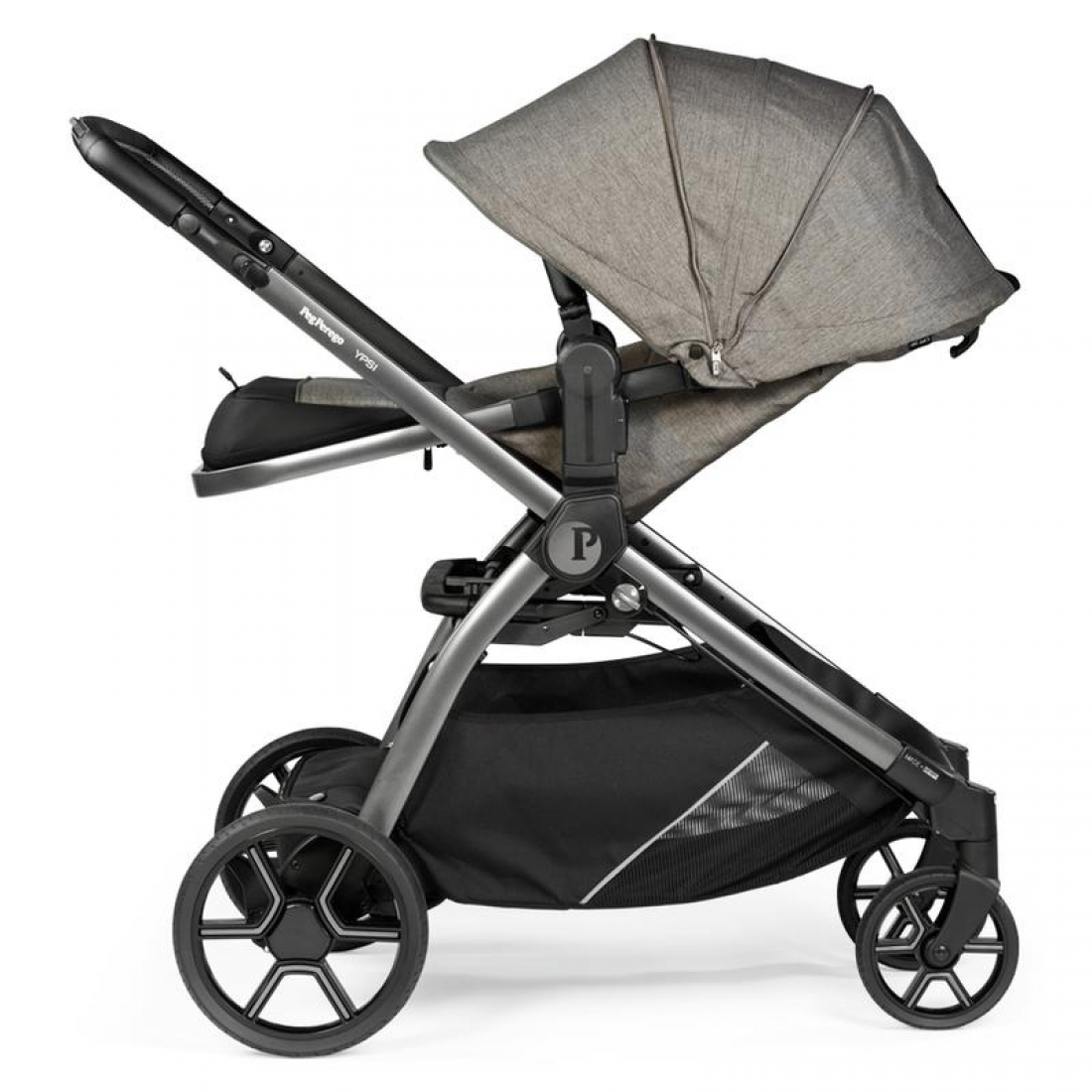 Peg Perego Ypsi Lounge i-Size Travel System Bundle, City Grey