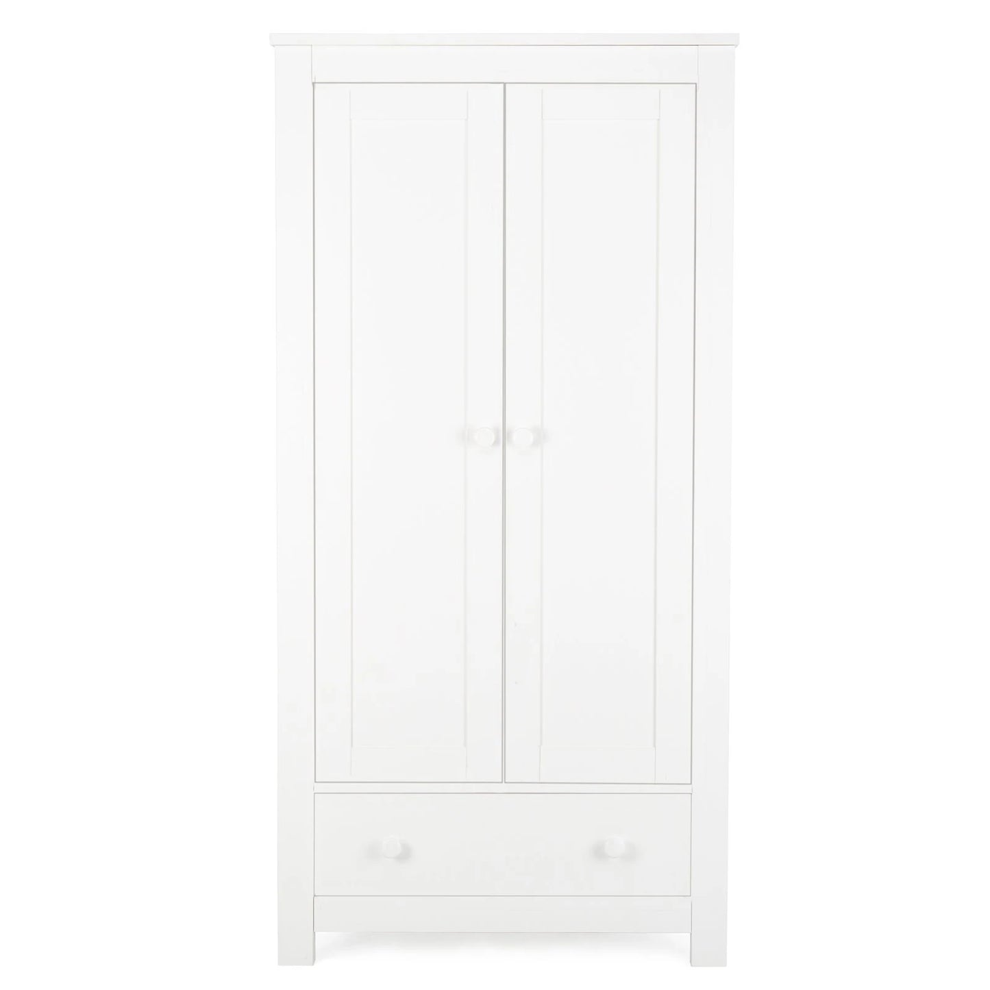 Cuddle Co Aylesbury 2 Door Double Wardrobe - White