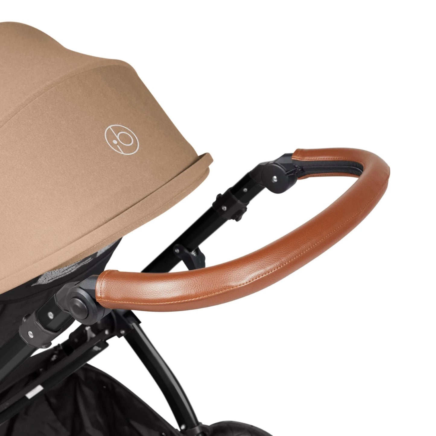 Ickle bubba Stomp Luxe All in One Premium i-Size Travel System with ISOFIX Base *Desert - Tan handle