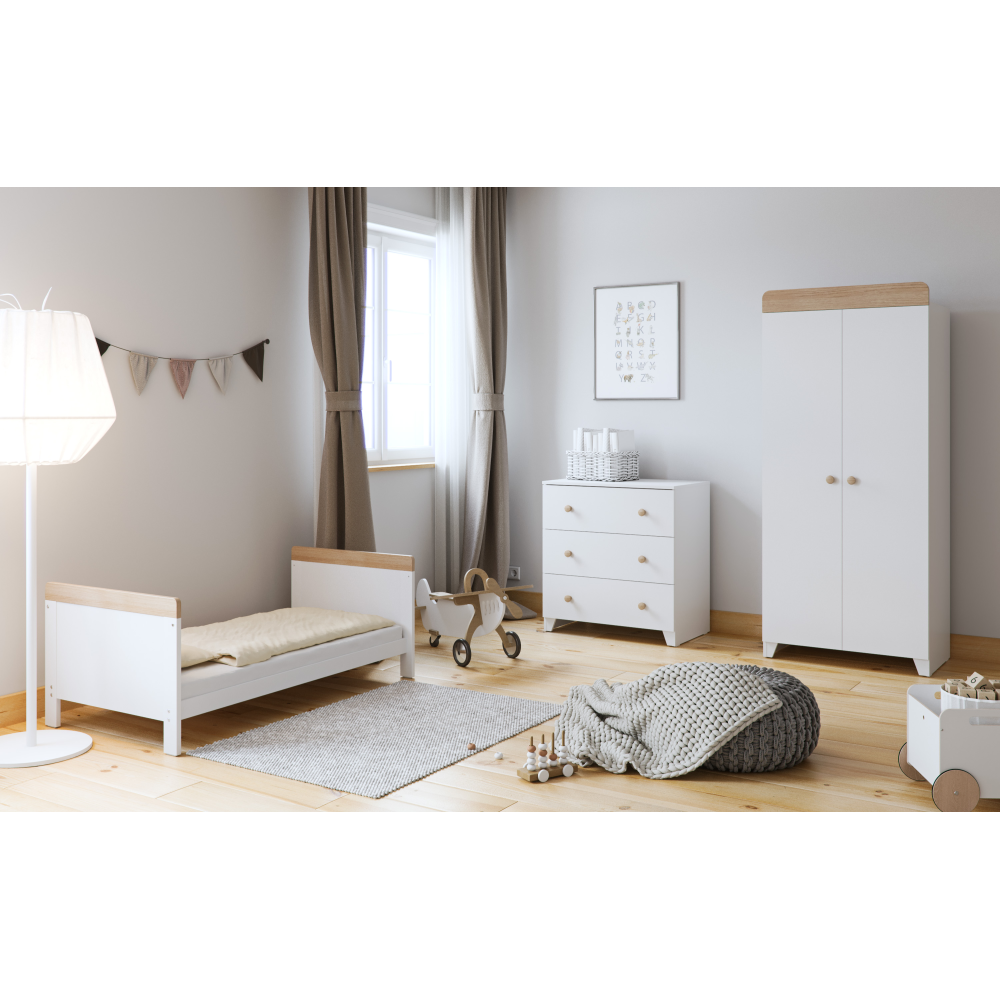 Owen 3 piece furniture set white and oak *Local delivery or store collection only