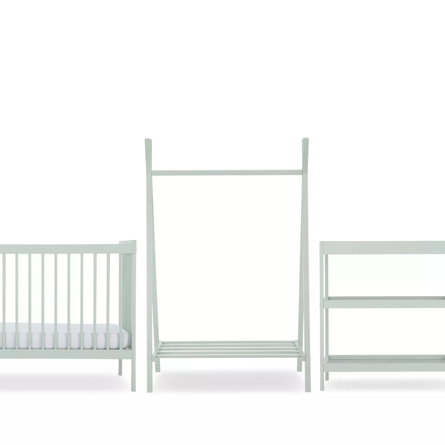 Cuddle Co Nola 3 Piece Nursery Furniture Set - sage green