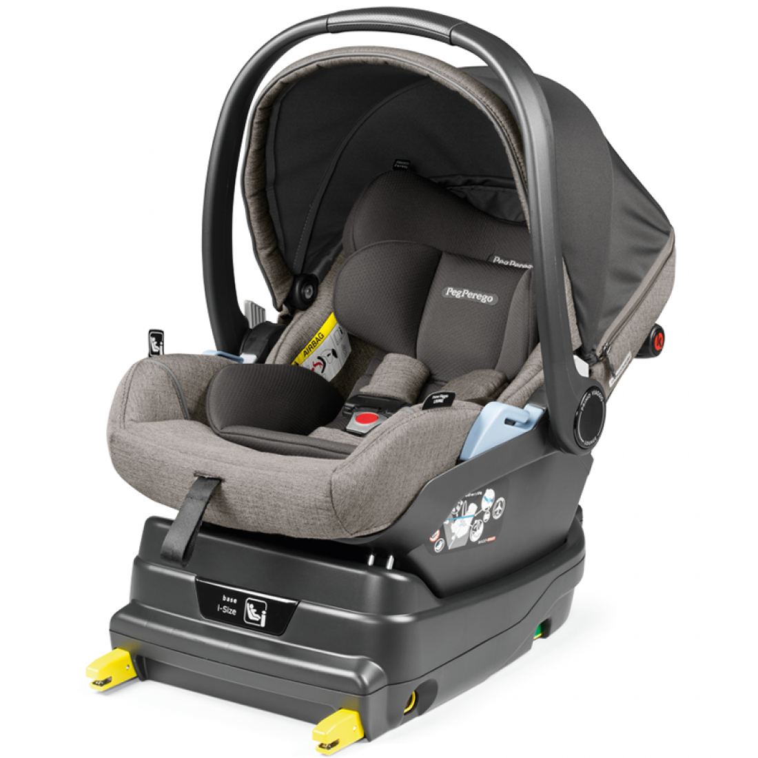 Peg Perego Ypsi Lounge i-Size Travel System Bundle, City Grey