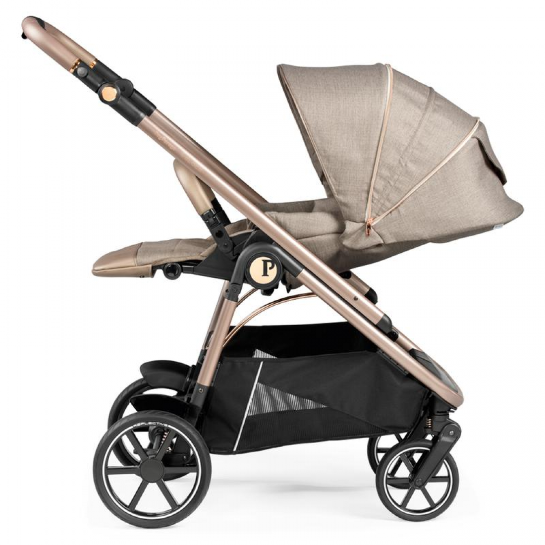 Peg Perego Veloce 3 in 1 SL Modular Travel System Bundle, Mon Amour