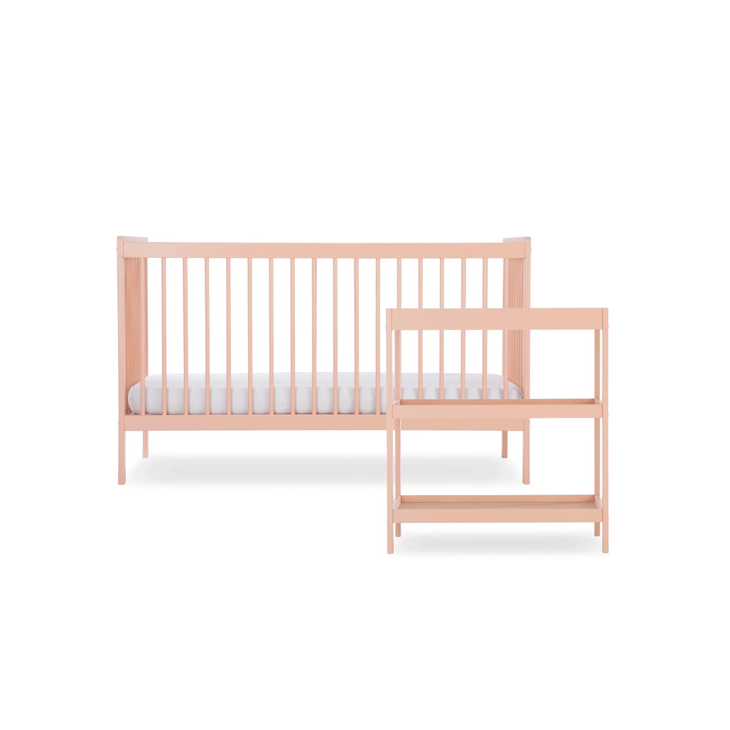 Cuddle Co Nola 2 Piece Nursery Furniture Set -Blush Pink