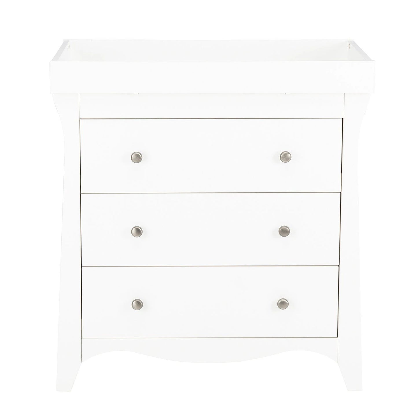 Cuddle Co Clara 2 Piece Nursery Furniture Set (Cot Bed & Dresser) - White