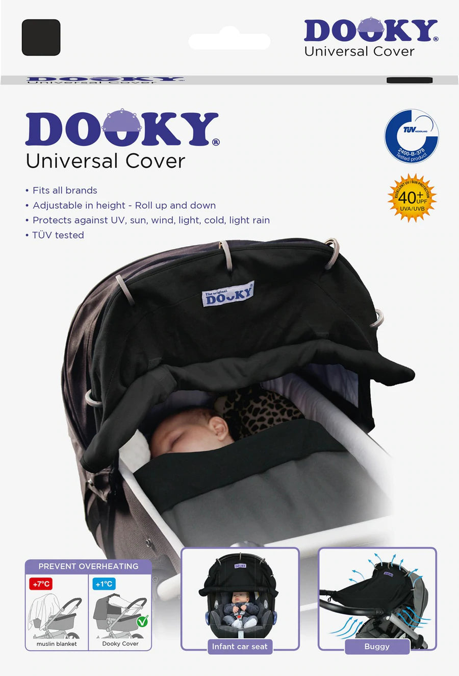Dooky Universal Shade | Black