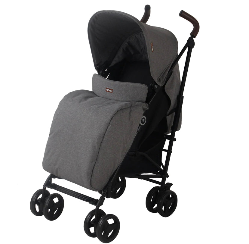 My Babiie - My Babiie Melange charcoal MB03 Lightweight Stroller