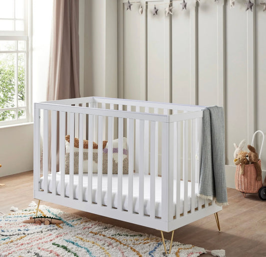 Babymore Kimi Cot Bed – White