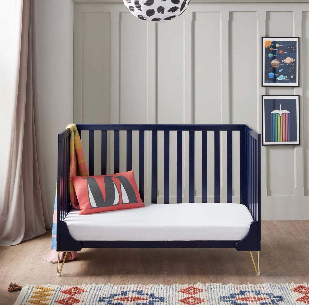 Babymore Kimi Cot Bed – Midnight